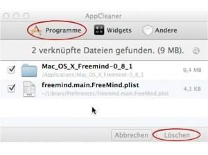 AppCleaner, Apps löschen und zwar restlos!