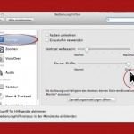 Anzeige wählen - Schieberegler stellt Cursor Größe ein