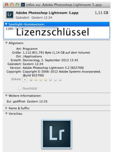 Mac Tipp: Lizenzschlüssel im Zugriff