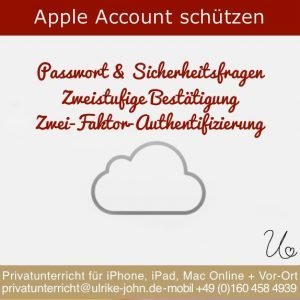 Apple Account Apple ID schützen - 3 Möglichkeiten