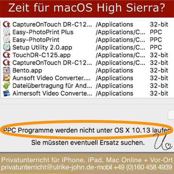 Ist es jetzt an der Zeit für ein Update auf macOS High Sierra