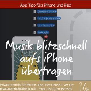 Musik blitzschnell aufs iPhone iPad übertragen