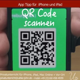 Mit iPhone QR-Code scannen
