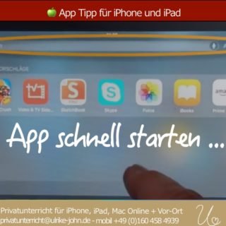 Apps schnell starten auf iPhone + iPad