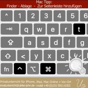 Finder Favoriten Seitenleiste
