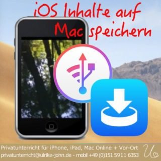 iOS Inhalte auf Mac sichern, mit iMazing + Yoink