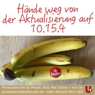 Keine Aktualisieren auf 10.15.4