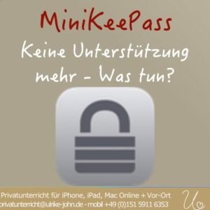 MiniKeePass Unterstützung läuft ab