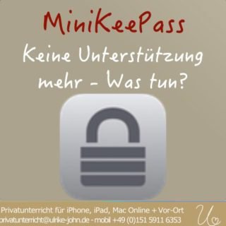 MiniKeePass Unterstützung läuft ab