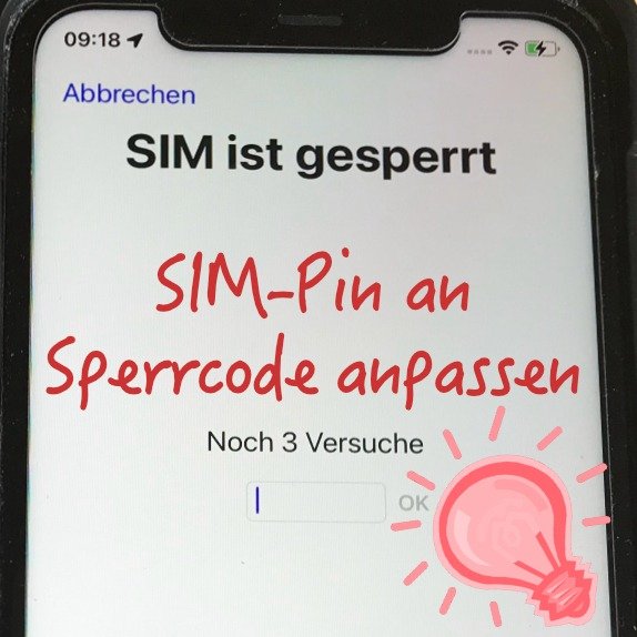 🍎 Gegen das Vergessen SIMPIN und GeräteSperrcode des iPhone anpassen